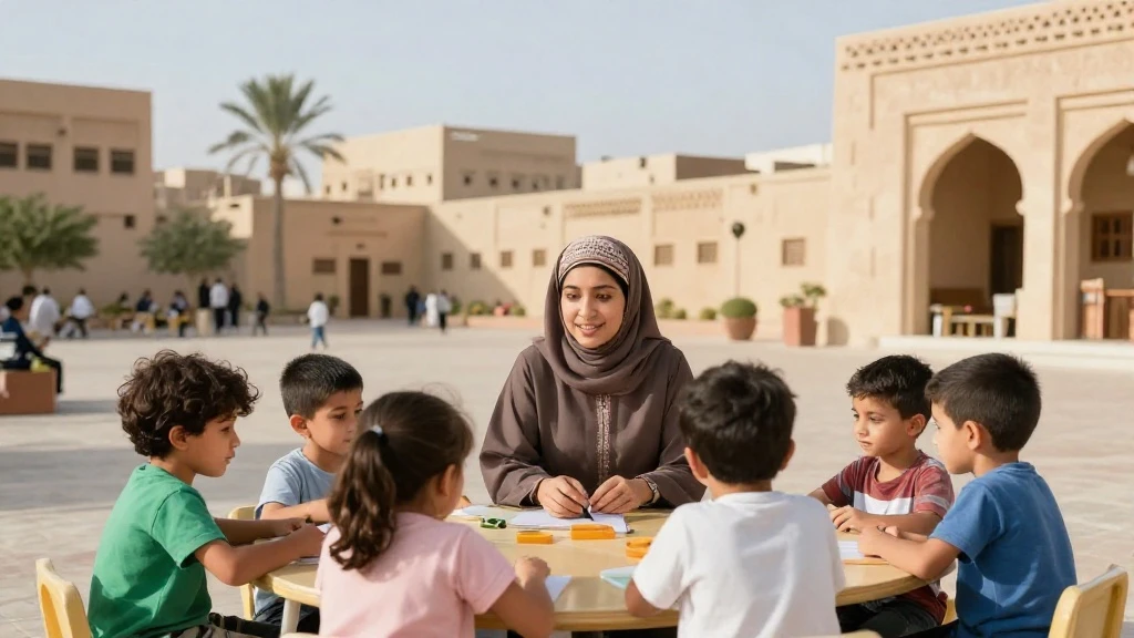 معلمة تمهيدي تعلم الأطفال