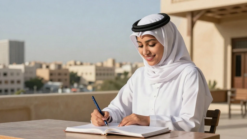 طفلة تدرس بسعادة في الطائف